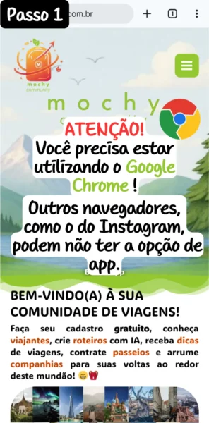 Acesse a página inicial (é esta que você já está)