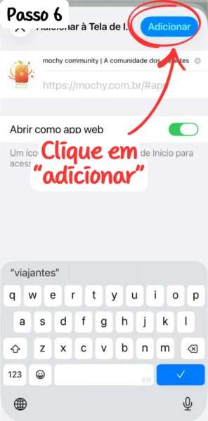 Escolha "Adicionar"